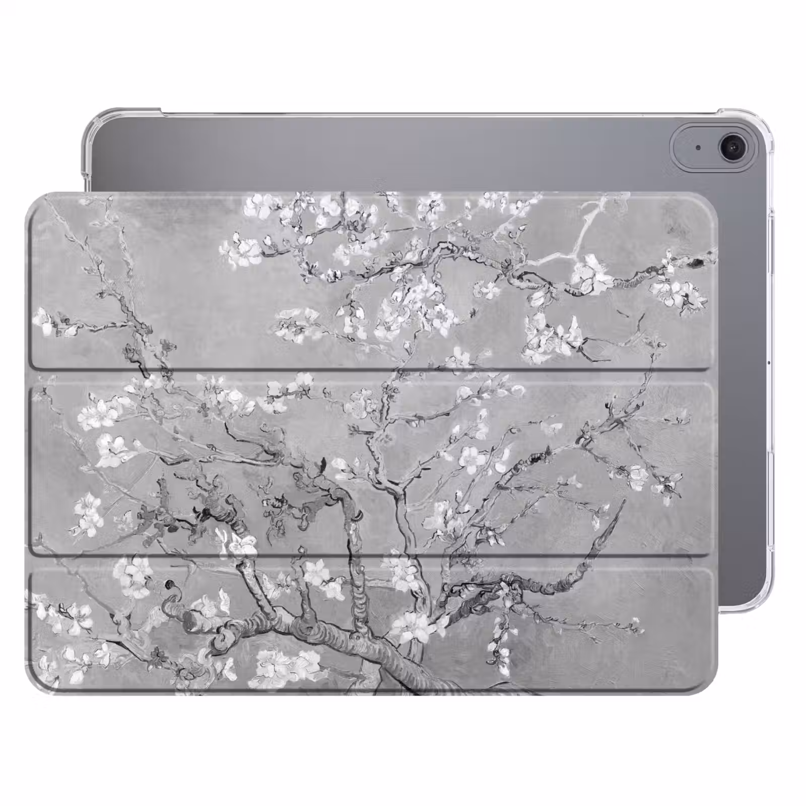 iPad hoes - Amandelbloesem - Kunst - Van Gogh - Grijs — 1