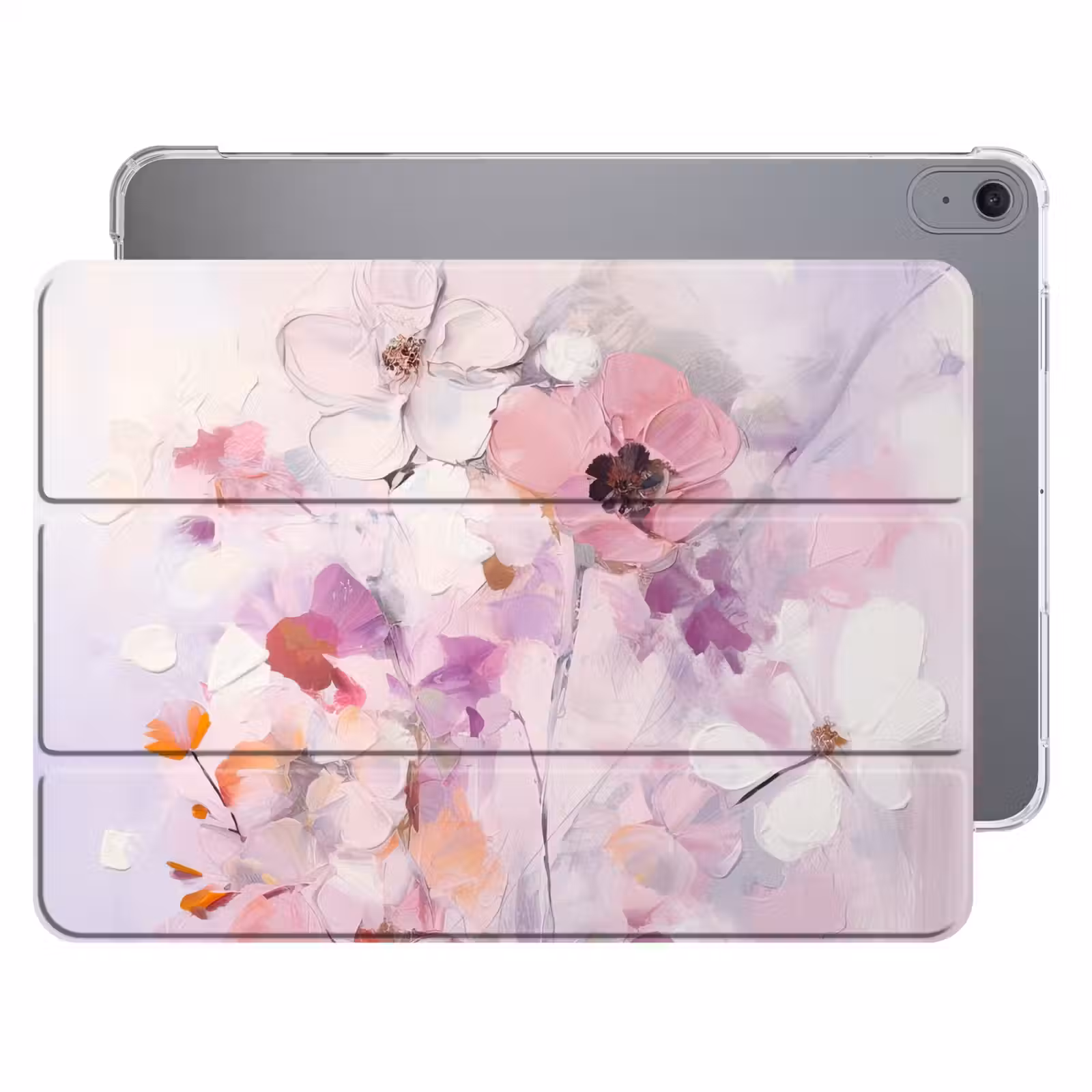 iPad hoes - Bloemen - Lila - Watercolor - Kunst — 1