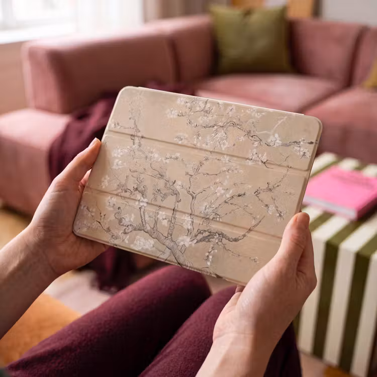 iPad hoes - Amandelbloesem - Kunst - Van Gogh - Beige — 4