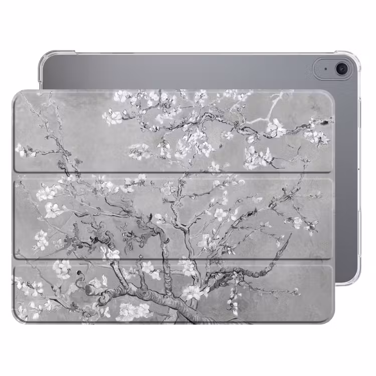 iPad hoes - Amandelbloesem - Kunst - Van Gogh - Grijs — 1