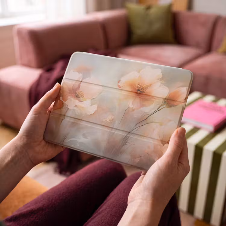 iPad hoes - Bloemen - Pastel - Kunst - Klaprozen - Watercolor — 4