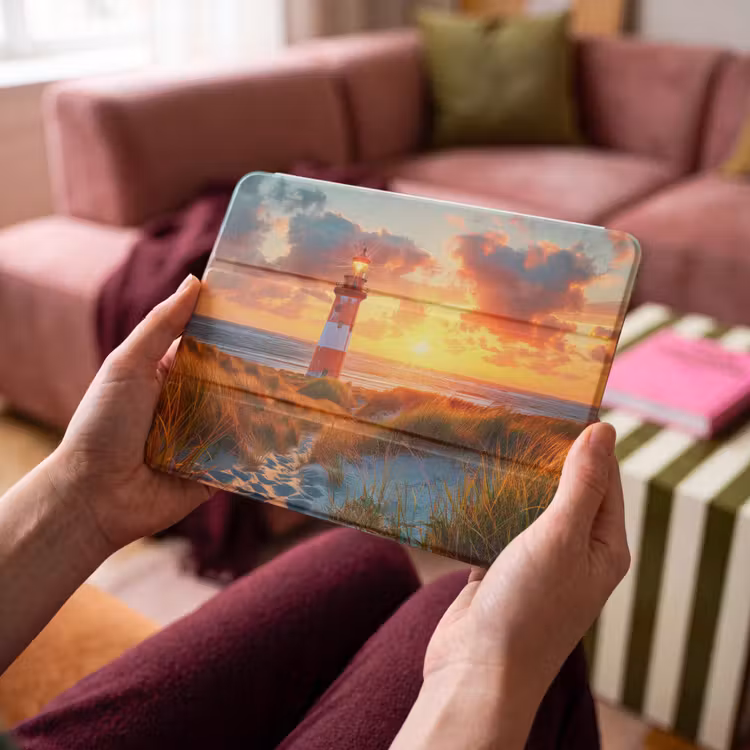 iPad hoes - Vuurtoren - Zonsondergang - Duinen - Horizon — 4