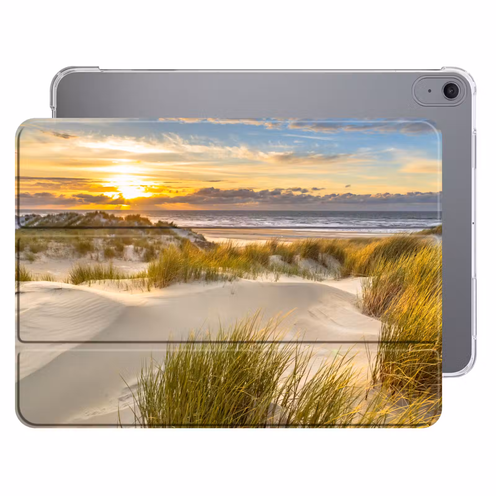 iPad hoes - Zonsondergang - Duinen - Strand - Landschap — 1