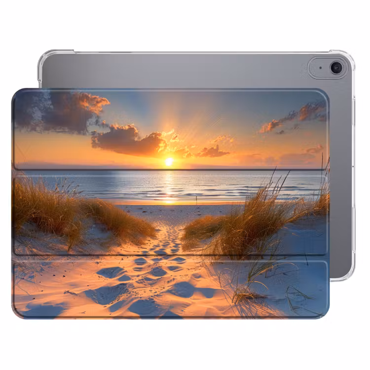 iPad hoes - Zonsondergang - Duinen - Strand - Zee — 1