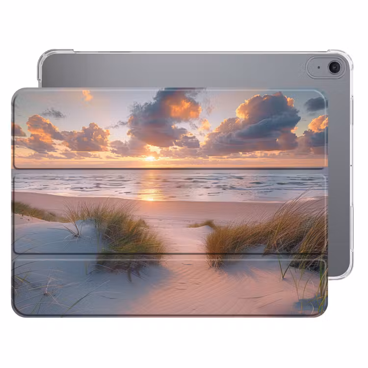iPad hoes - Zonsondergang - Zee - Strand - Duinen - Natuur — 1