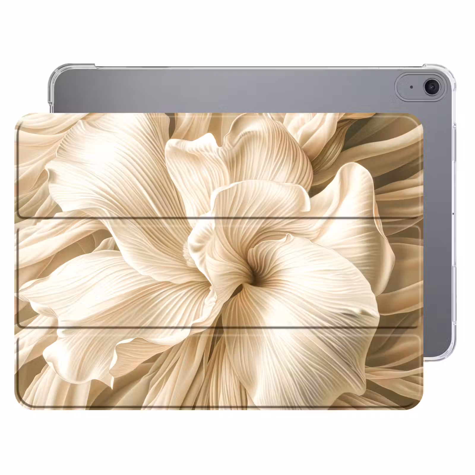 iPad hoes - Abstract - Beige - Bloemen - Natuur — 1