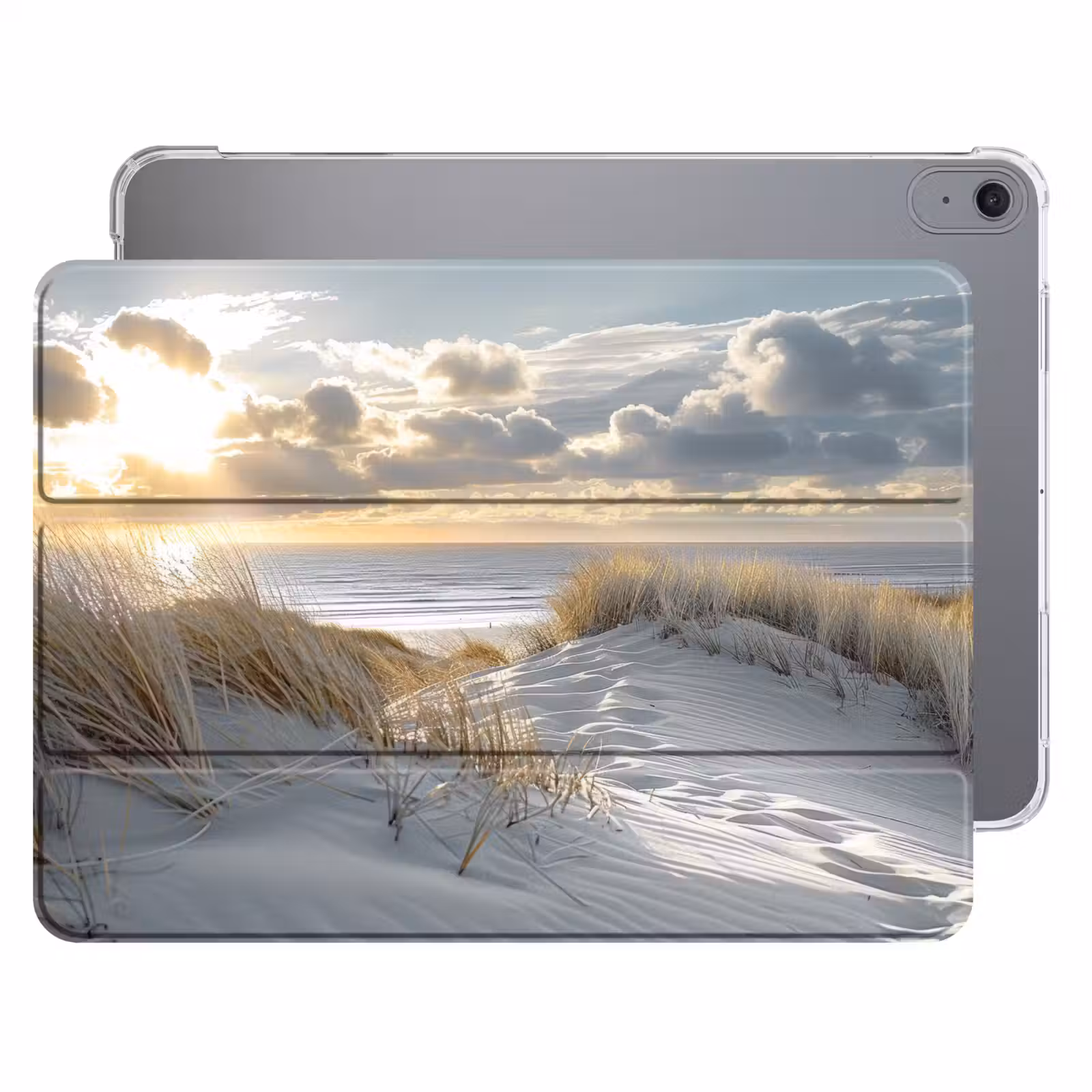 iPad hoes - Zonsondergang - Duinen - Planten - Natuur - Strand — 1