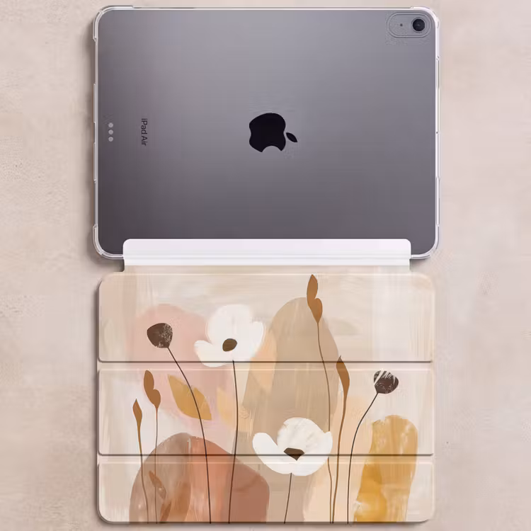 iPad hoes - Bloemen - Abstract - Beige - Line art — 6