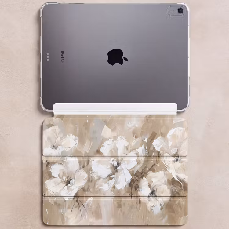 iPad hoes - Bloemen - Beige - Abstract - Modern — 6
