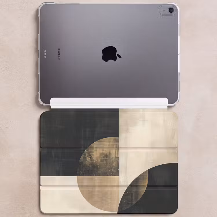iPad hoes - Abstract - Geometrische vormen - Zwart - Goud — 6