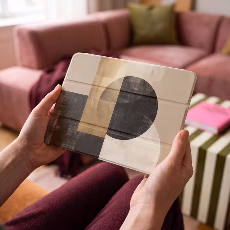 iPad hoes - Abstract - Modern - Zwart - Goud — 4