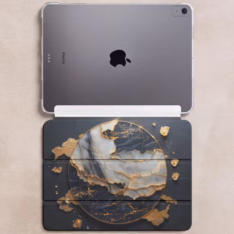 iPad hoes - Kunst - Goud - Zwart - Modern - Abstract — 6