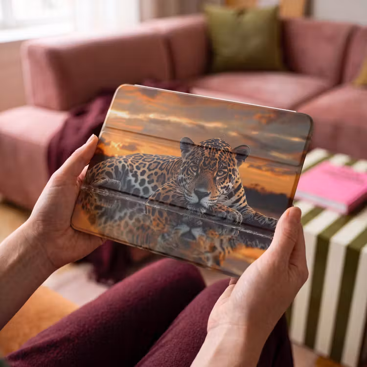 iPad hoes - Natuur - Luipaard - Dier - Zonsondergang - Modern — 4
