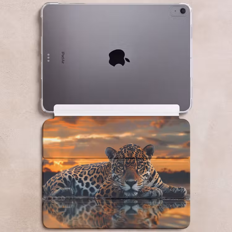 iPad hoes - Natuur - Luipaard - Dier - Zonsondergang - Modern — 6