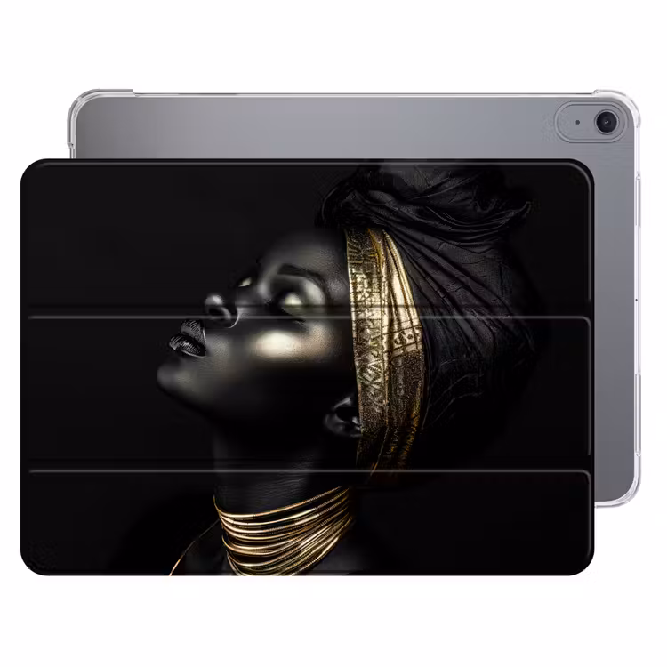 iPad hoes - Vrouw - Goud - Portret - Modern — 1