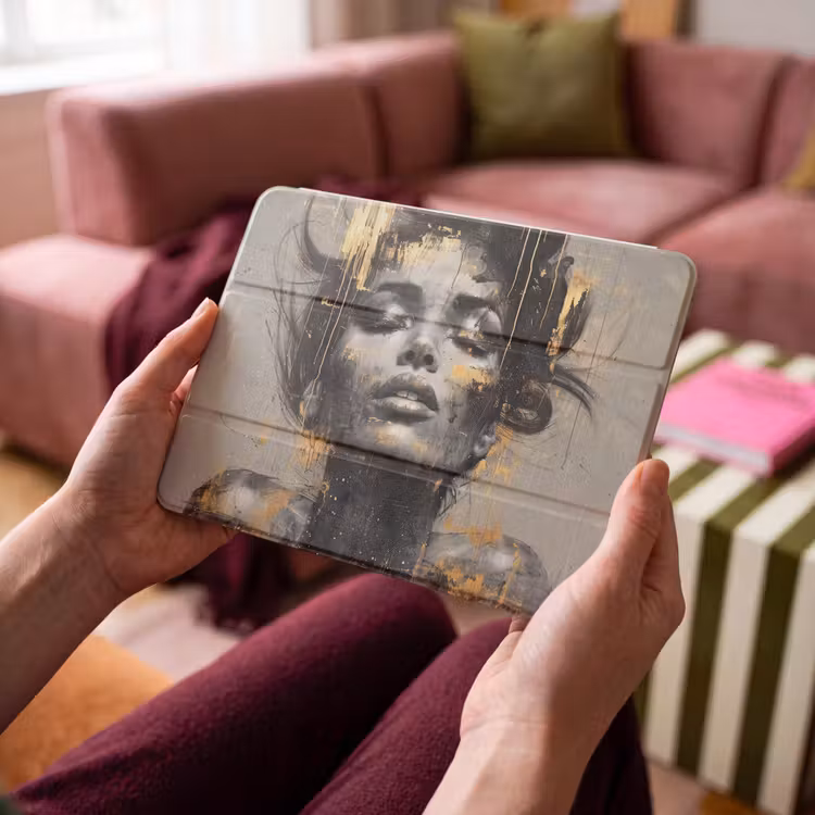 iPad hoes - Vrouw - Kunst - Goud - Abstract - Glamour — 4