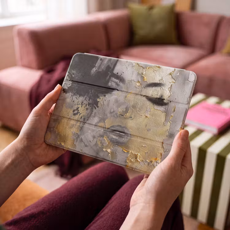 iPad hoes - Vrouw - Kunst - Goud - Zwart — 4