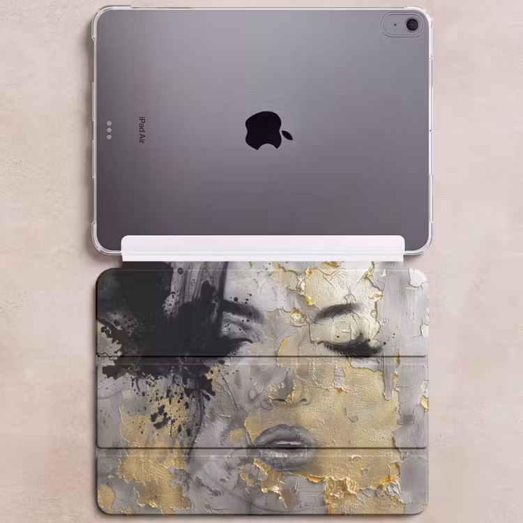 iPad hoes - Vrouw - Kunst - Goud - Zwart — 6