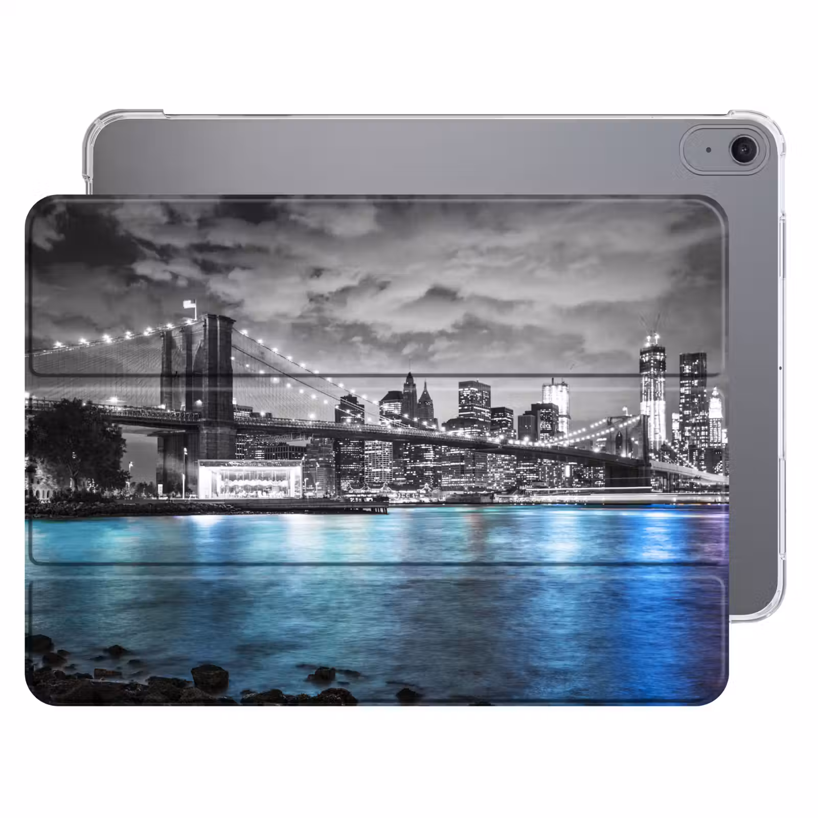 iPad hoes - New York - Skyline - Stad - Blauw — 1