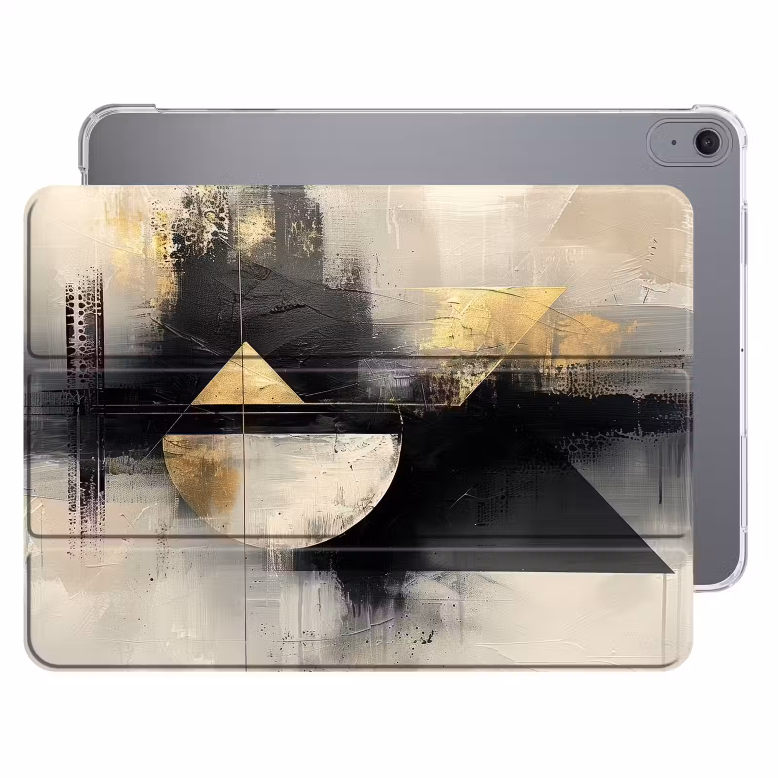 iPad hoes - Abstract - Zwart - Verf - Modern — 1
