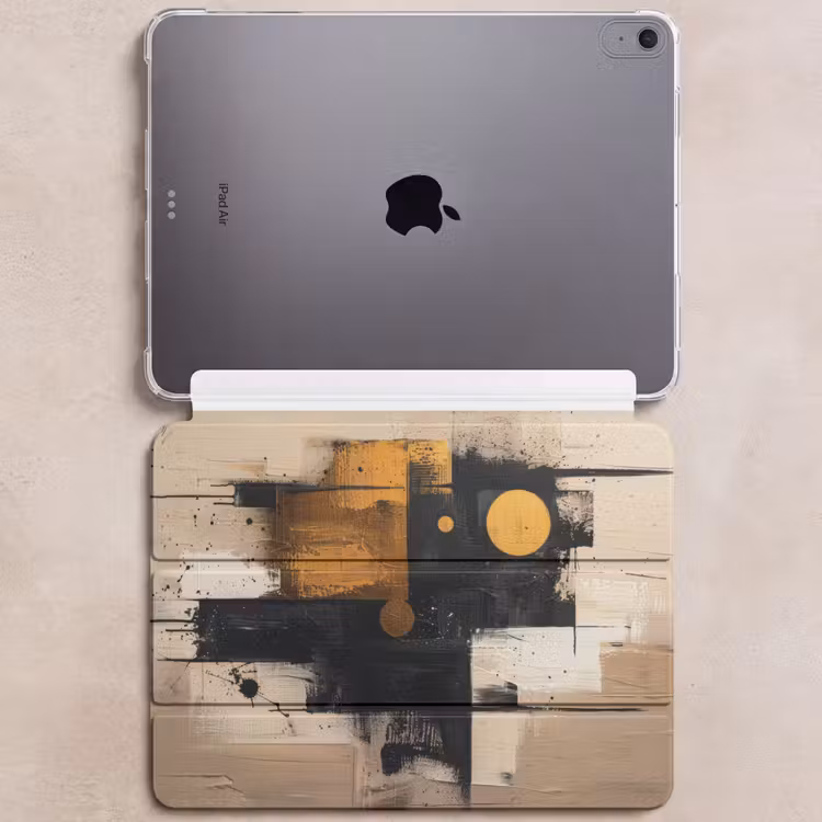 iPad hoes - Abstract - Zwart - Goud - Modern — 6