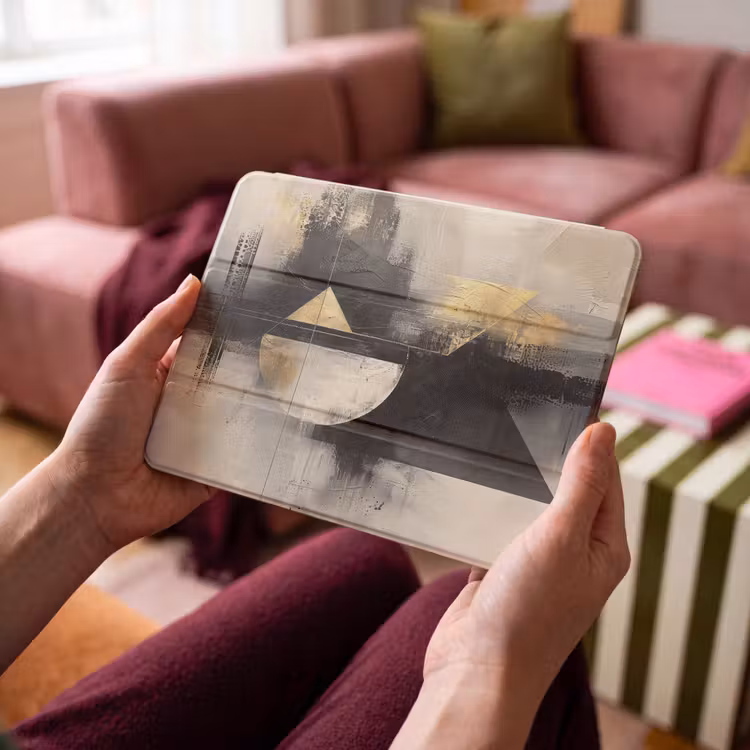 iPad hoes - Abstract - Zwart - Verf - Modern — 4