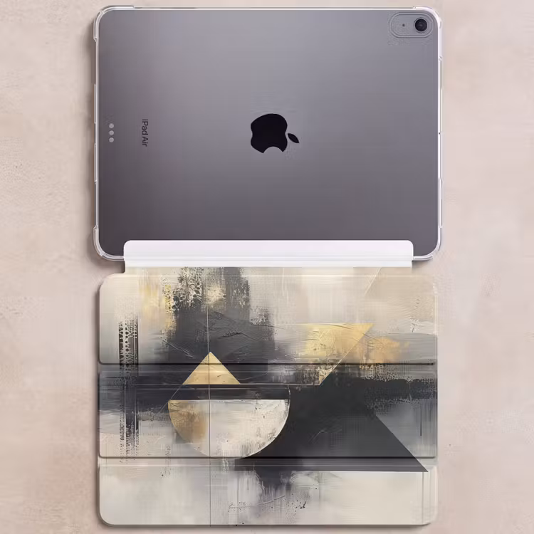 iPad hoes - Abstract - Zwart - Verf - Modern — 6