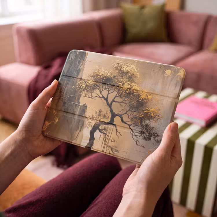 iPad hoes - Boom - Goud - Landschap - Verf — 4