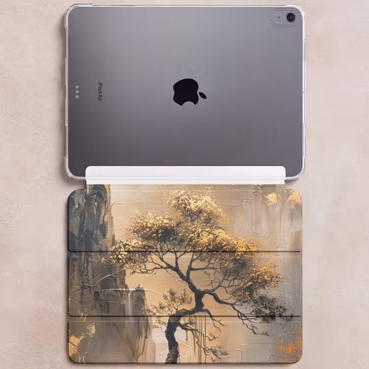 iPad hoes - Boom - Goud - Landschap - Verf — 6
