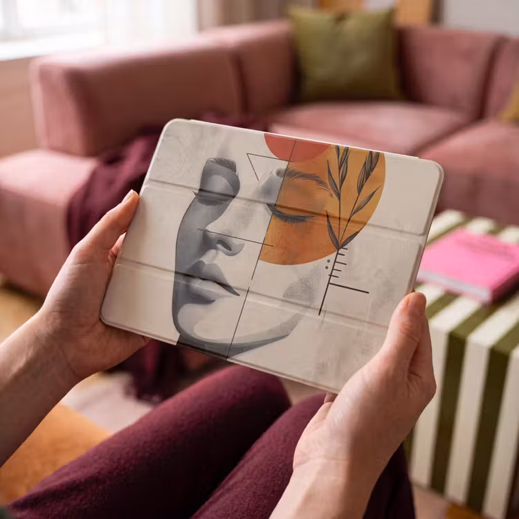 iPad hoes - Gezicht - Cirkels - Kunst - Modern — 4