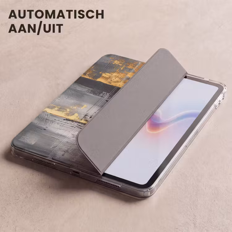 iPad hoes - Modern - Goud - Grijs - Patroon — 5
