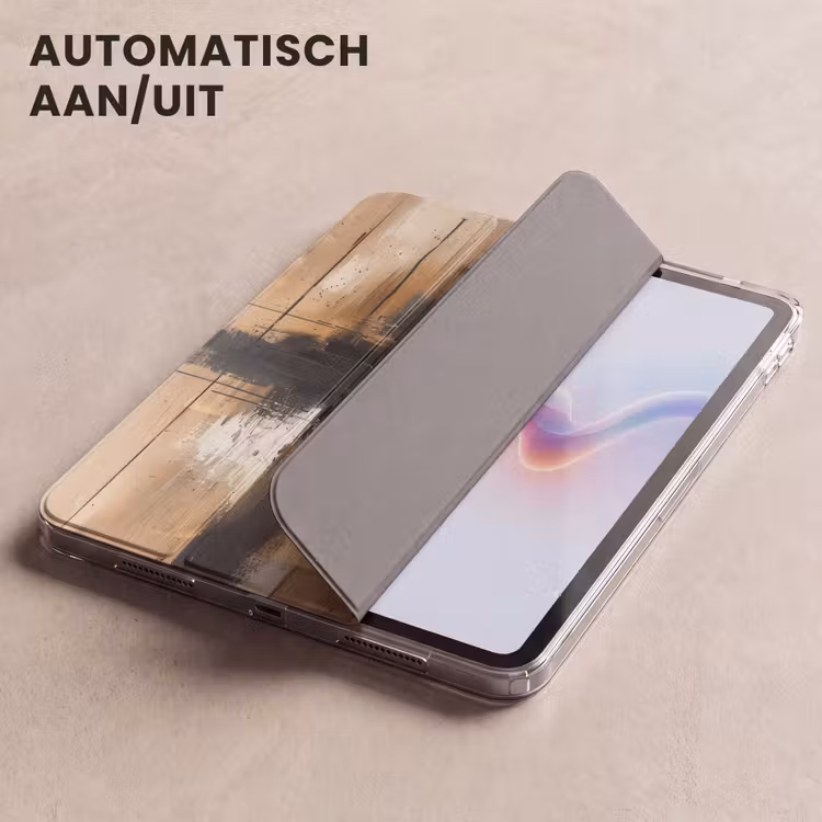 iPad hoes - Modern - Zwart - Goud - Verf — 5
