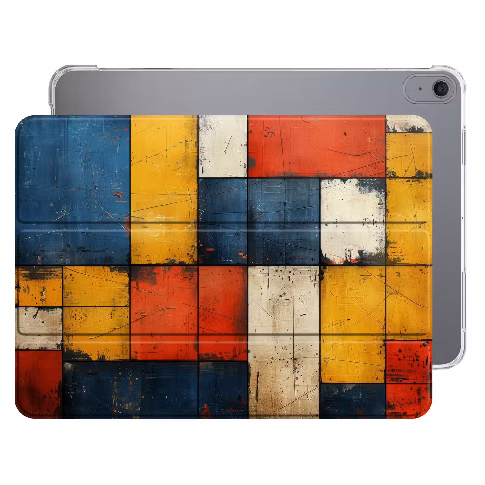 iPad hoes - Mondriaan stijl - Kunst - Kleurrijk - Modern — 1