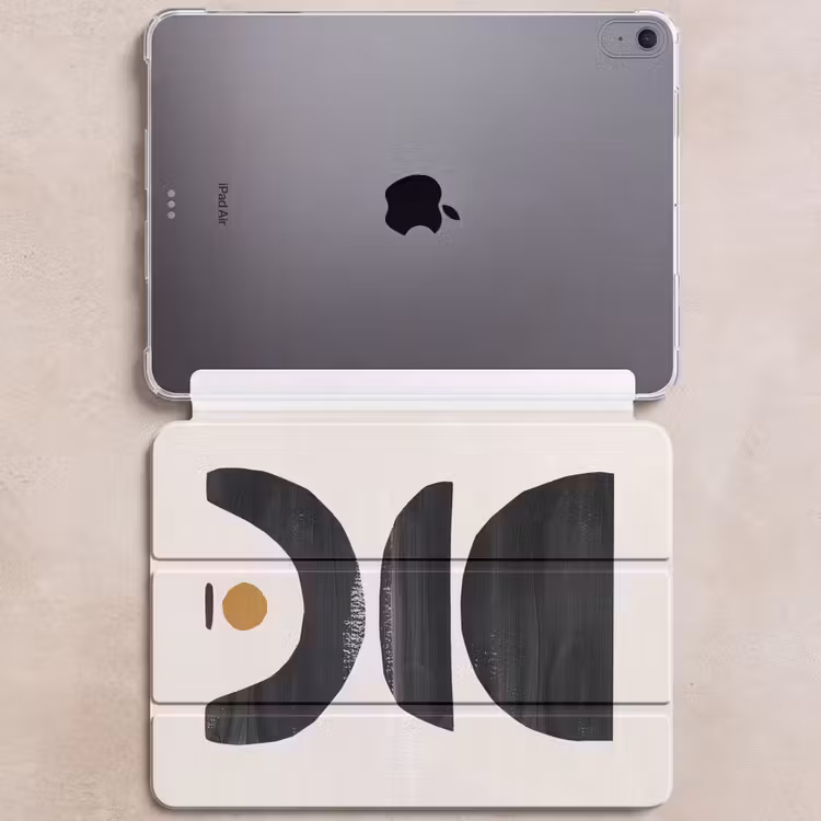 iPad hoes - Abstract - Halve cirkel - Kunst - Zwart wit — 6