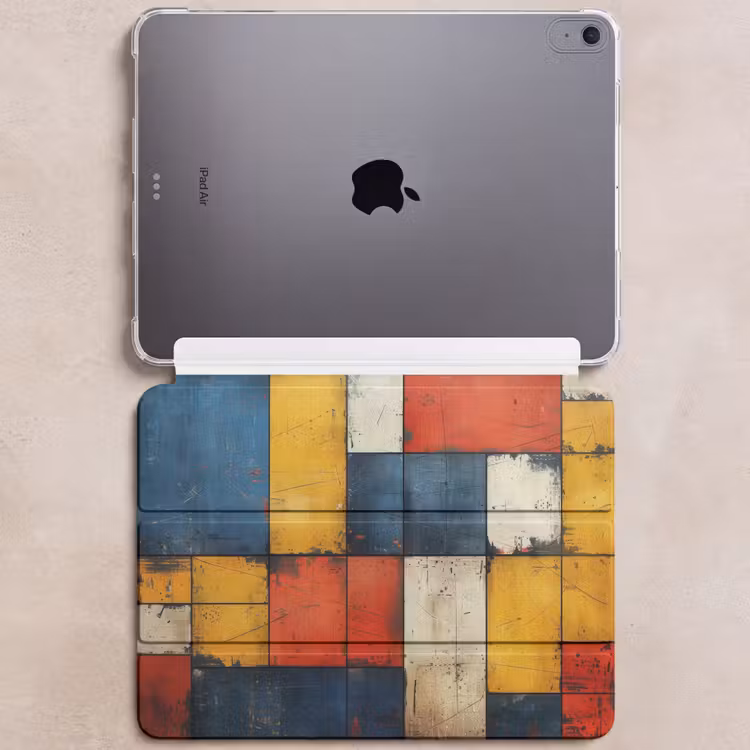 iPad hoes - Mondriaan stijl - Kunst - Kleurrijk - Modern — 6