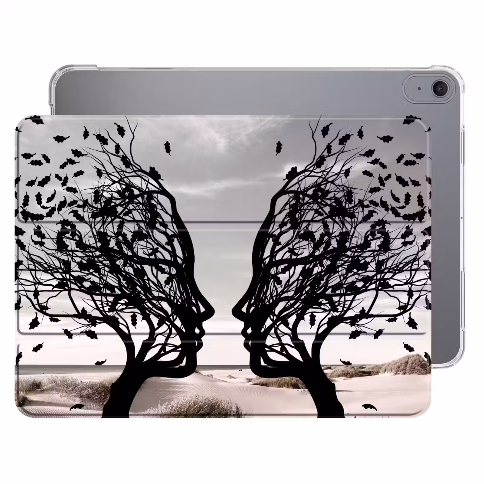 iPad hoes - Bomen - Gezicht - Bladeren - Moderne kunst — 1