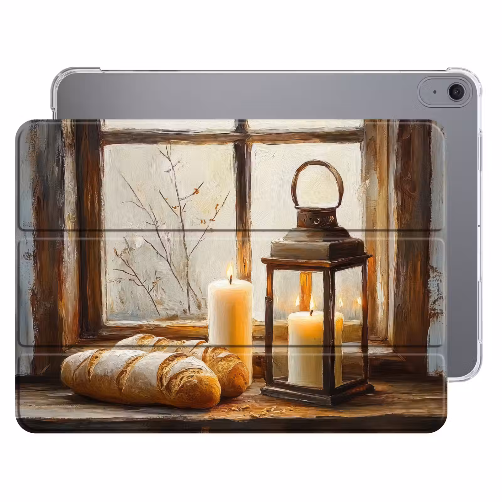 iPad hoes - Stilleven - Rustiek - Kaarsen - Broden - Raam — 1