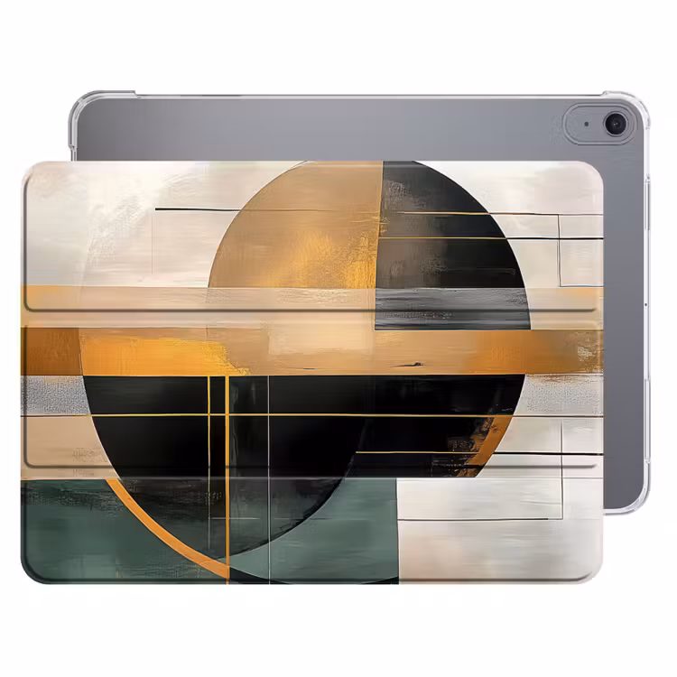 iPad hoes - Abstract - Goud - Brons - Groen - Vormen - Modern — 1