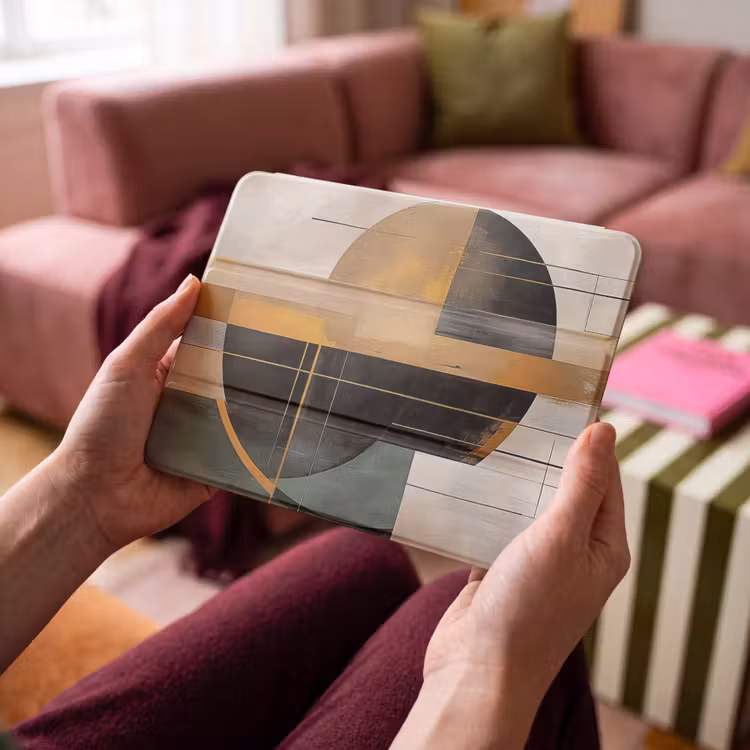 iPad hoes - Abstract - Goud - Brons - Groen - Vormen - Modern — 4