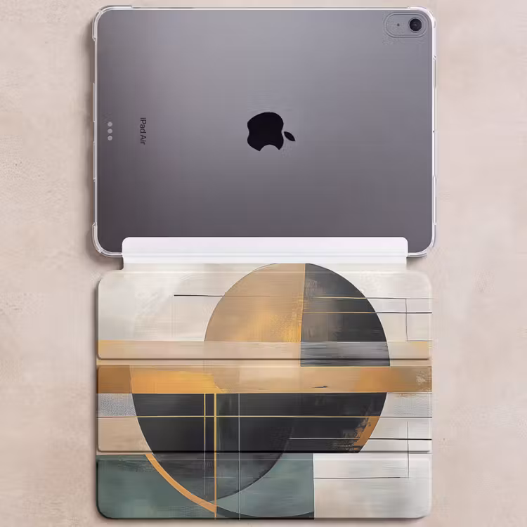 iPad hoes - Abstract - Goud - Brons - Groen - Vormen - Modern — 6