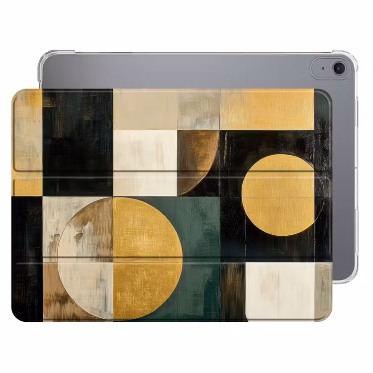 iPad hoes - Abstract - Goud - Brons - Vormen - Geometrisch — 1