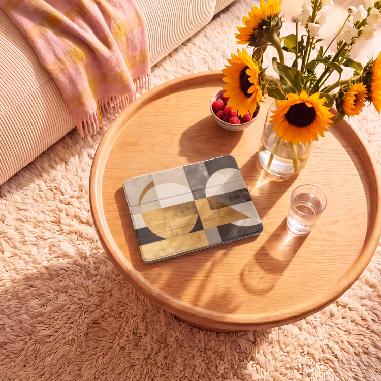 iPad hoes - Abstract - Goud - Grijs - Vormen - Geometrisch — 2
