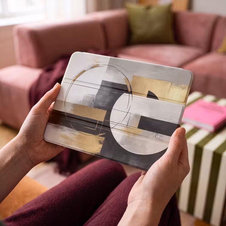 iPad hoes - Abstract - Goud - Zilver - Vormen - Aesthetic — 4