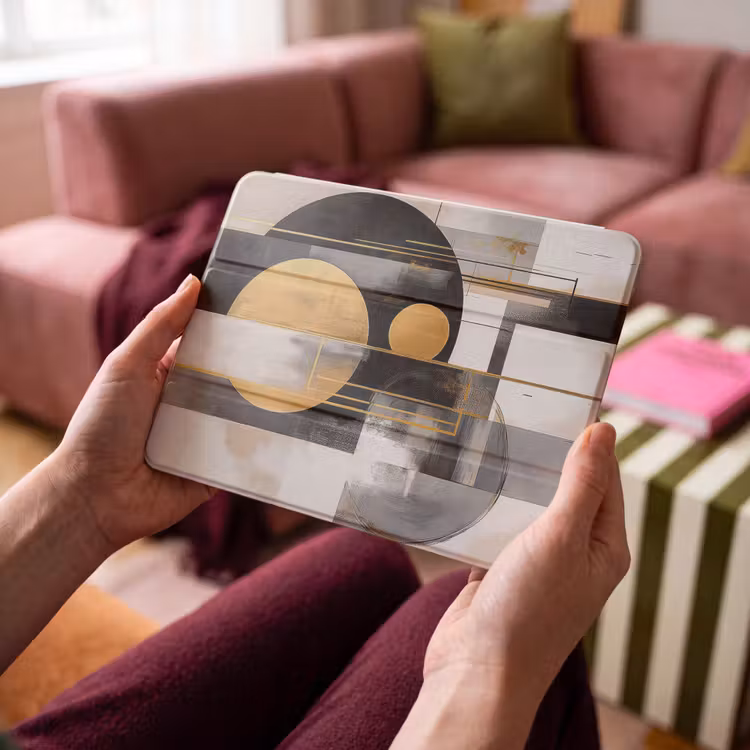 iPad hoes - Abstract - Goud - Zilver - Vormen - Aesthetic - Modern — 4