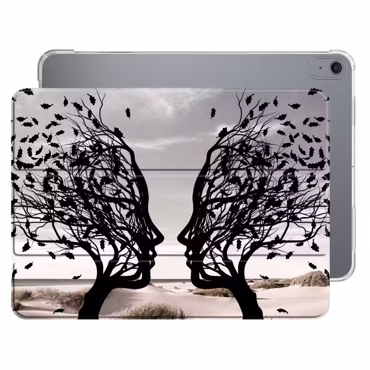 iPad hoes - Bomen - Gezicht - Bladeren - Moderne kunst — 1