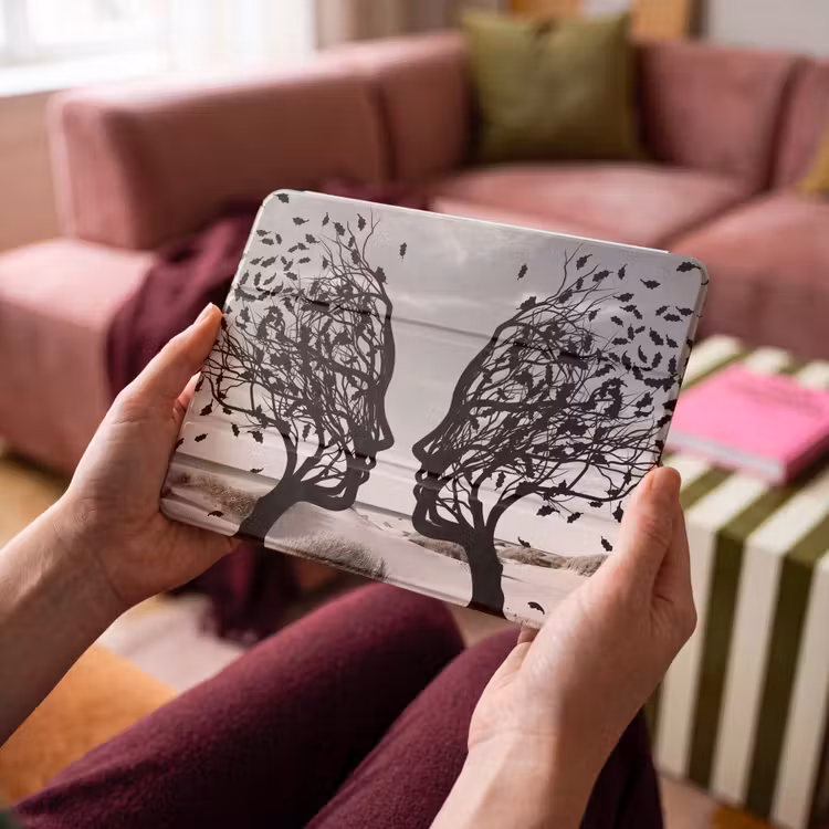 iPad hoes - Bomen - Gezicht - Bladeren - Moderne kunst — 4