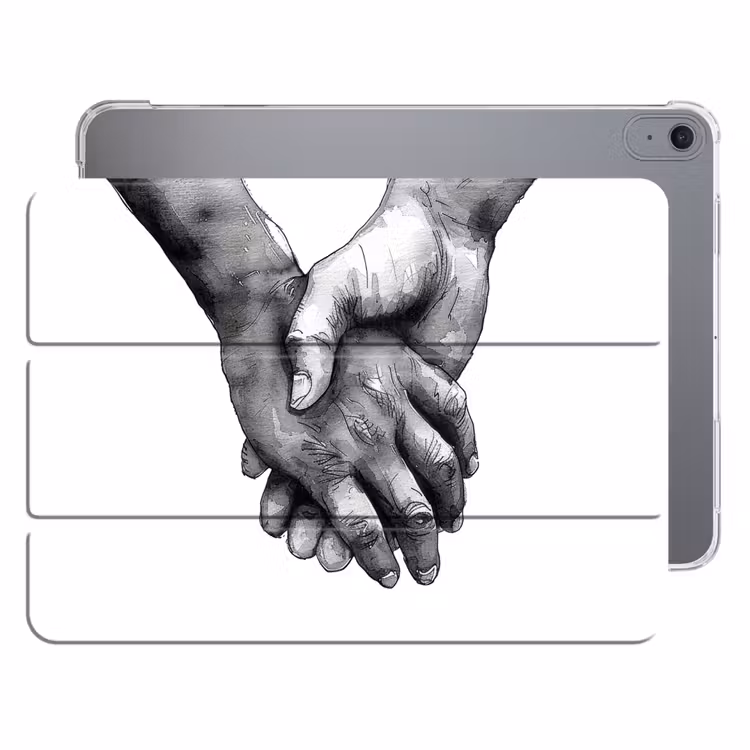 iPad hoes - Handen - Zwart wit - Modern - Kunst — 1