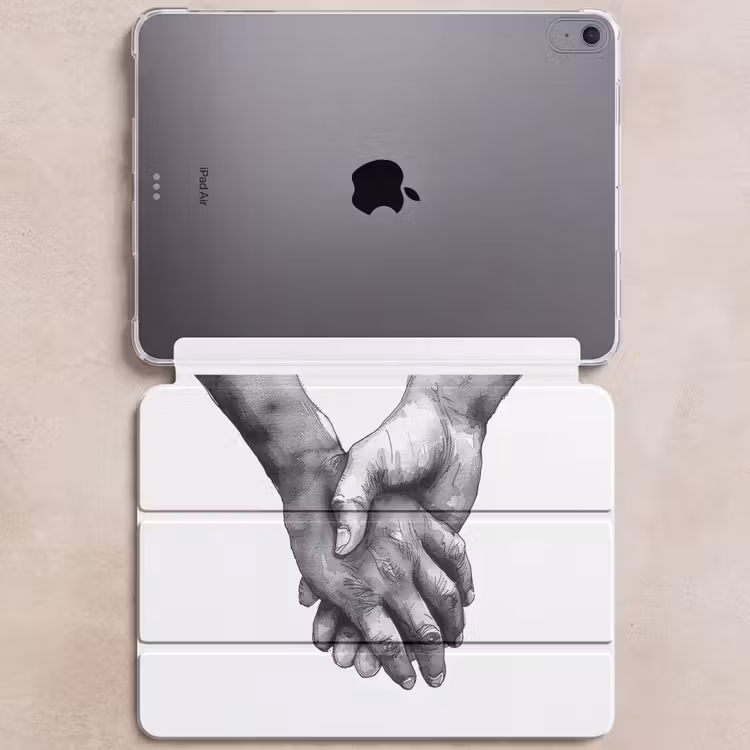 iPad hoes - Handen - Zwart wit - Modern - Kunst — 6