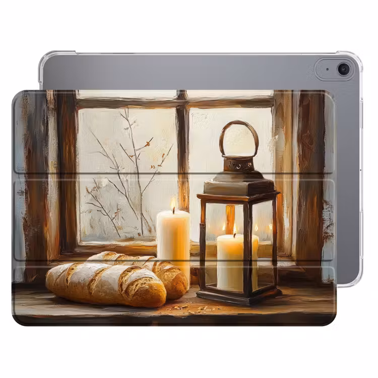 iPad hoes - Stilleven - Rustiek - Kaarsen - Broden - Raam — 1