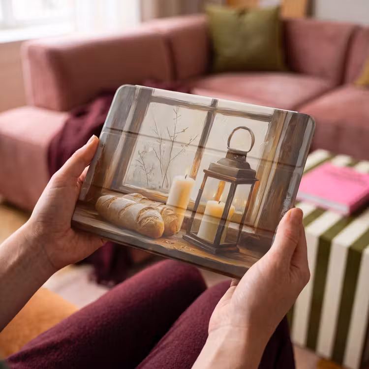iPad hoes - Stilleven - Rustiek - Kaarsen - Broden - Raam — 4